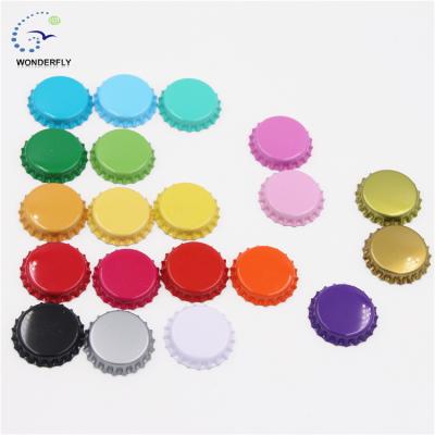 China Non Spill Metal Beer Bottle Crown Cap Cover Tin Beer Bottle Lid 26MM for sale