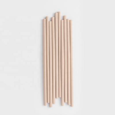 China Straw Bamboo Fiber Bamboo Disposable Drinking Straw 8MM for sale