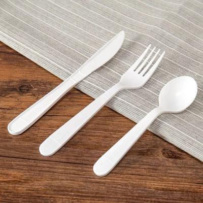 China Disposable Plastic Fast Food And Takeaway Services PP Flight Cutlery Set for sale