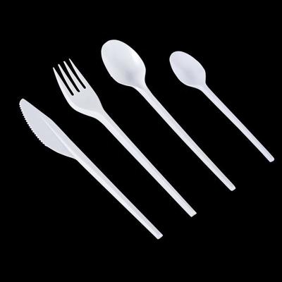 China Plastic Cutlery Disposable Medium Weight Small PS Spoon for sale