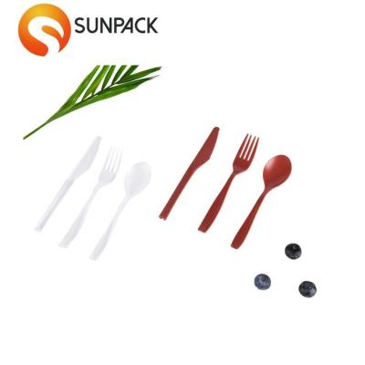 China Medium Weight Plastic Cutlery Plastic Bulk Pack Disposable Dinnerware Sets PS for sale