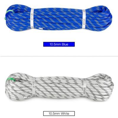 China Outdoor Nylon Camping Static Braided Sport Climbing Rope 8 mm 10 mm 12 mm Safety Nylon Climbing Rope for sale