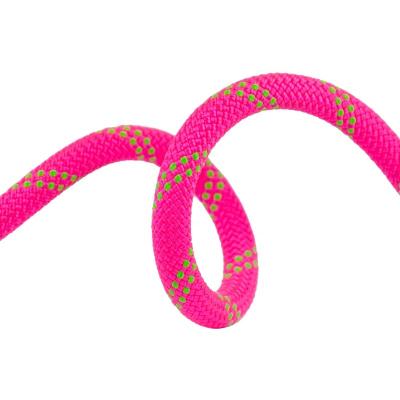 China Sale EN1891 10.5mm Hot Pink Nylon Static Safety Rope Outdoor Climbing Rope for sale