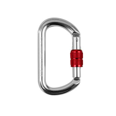 China Aluminum Alloy Zoutianya Brand D Shaped Aluminum Climbing Carabiner for sale