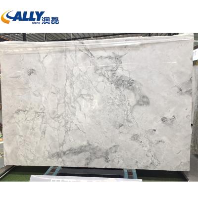 China Modern Natural Luxury Stone Calacatta Gray Big Slabs For Background from Brazil and Table for sale