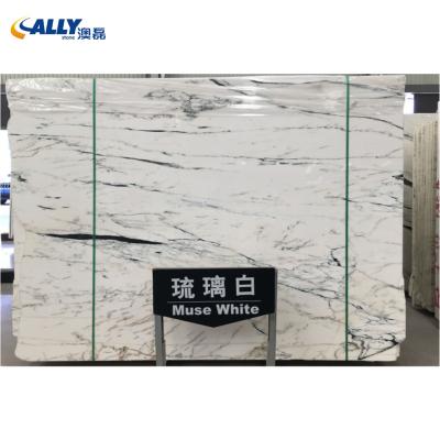 China Modern Natural Marble Stone Muse White Marble Slabs For Floor Tiles Luxury Wall Tiles for sale