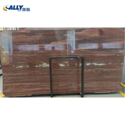 China Modern Natural Marble Stone Sandal Marble Wood Slabs For Flooring Tiles Luxury Wall Tiles for sale