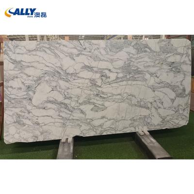 China Ally Stone Natural Marble Big Modern Slabs Factory Australia Santiago Marble Direct Sale for sale