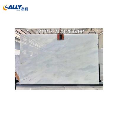 China Luxury Modern Natural Marble Countertops Sapphire Blue Crystal Marble Slabs Allystone Stone Onyx Home Decor for sale