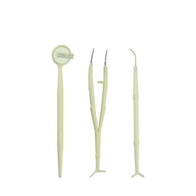 China Zogear TA021-2 DIY Disposable Factory Wholesale Disposable Dental Examination Set/Dental Examination Kit for sale