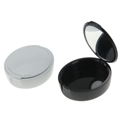 China TA037 factory price denture storage boxes / plastic dental denture box with mirror for sale