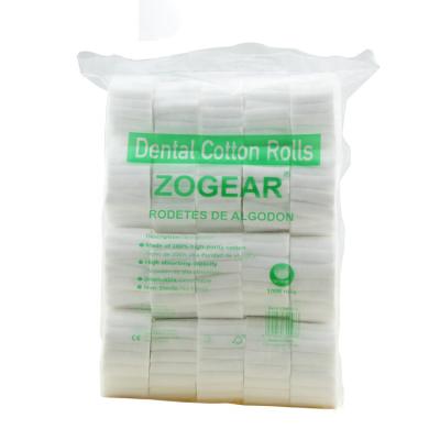 China ZOGEAR Dental High Absorbent Capacity Medical Disposable High Absorbent Cotton Roll for sale