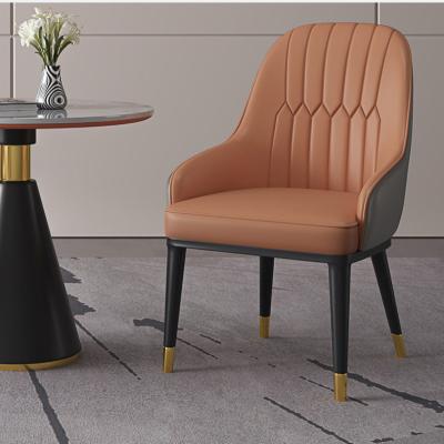 China Dining Chair Factory Direct Sales Hotel Negotiation Chair Durable Leather Modern Dining Chair For Restaurant for sale