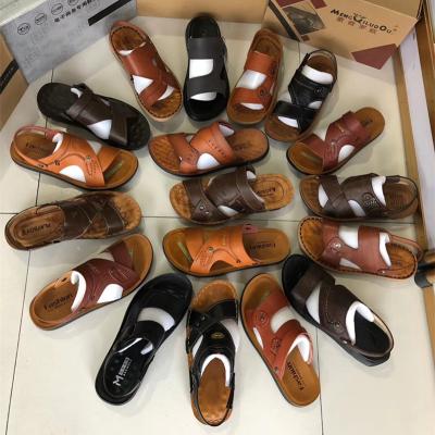 China Newly Designed High Quality PU Men's Sandals In China Summer Men's Slippers for sale