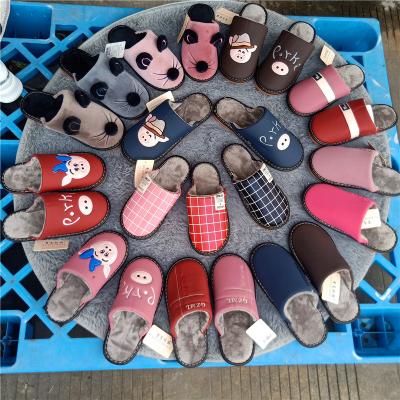 China Fashion trend indoor comfortable bedroom flat warm slippers, winter home non-slip soft-soled shoes for sale