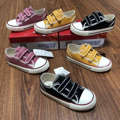 China New Candy Boys And Girls Sneakers Breathable Casual Canvas Shoes Kids for sale