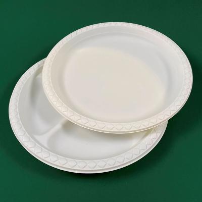 China Y17 Square Biodegradable Factory Disposable 9 Inch Cornstarch Disposable Dish Wholesale Sales for sale