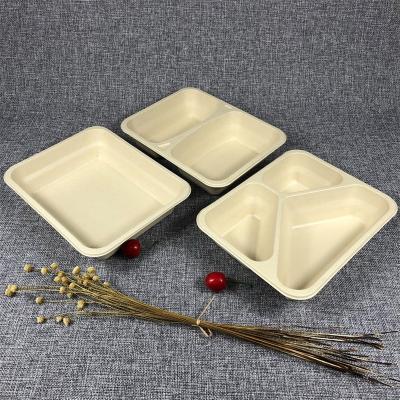 China X10 bagasse promotion 15%off biodegradable sugarcane clamshell sugar cane to go box disposable tableware take away for sale