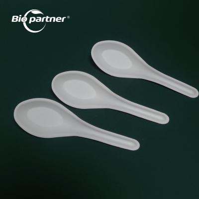 China Biodegradable Disposable Bagasse Tableware Disposable Tableware Cutlery Spoon Eco-Friendly Tableware Spoon for sale