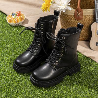 China 2022 Winter New Children's Anti-slippery And Plush Girls' Martin Boots Autumn Boots All Cotton Fashion Style British Children's Boots for sale