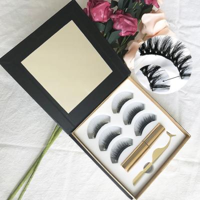 China OEM Wholesale Reusable Luxury Magnetic Eyeliner Magnetic Eyelash Strip Magnetic Lashes for sale