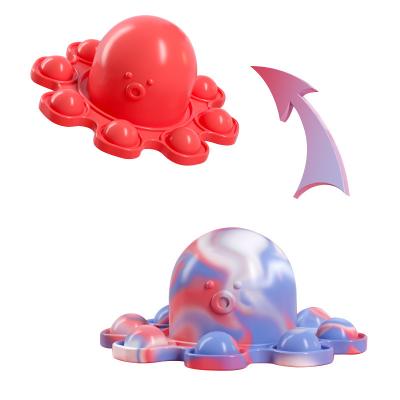 China Game of 2021 New Arrival High Quality Funny Healthy Silicone Octopus Pop Bubble Busty Person Key Chain Toy for sale