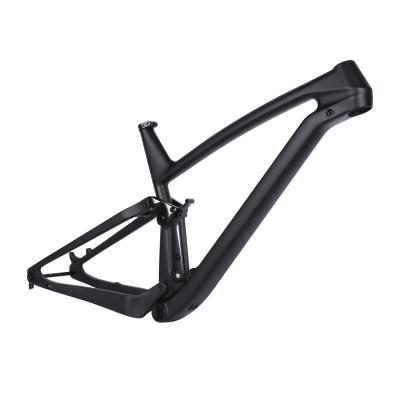 China Good quality carbon fiber full frame mountain bikes full suspension Mtb bicycle carbon frame for sale