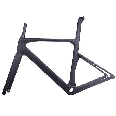 China Road Bikes NEW Carbon Road Bike Bicycle Aerial View Custom Paint Disc Brake Road Bike Frameset for sale