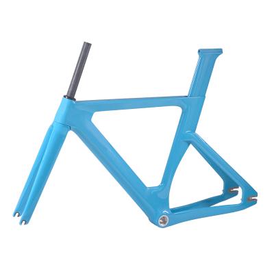 China Strengh High Hot Selling T1000 Carbon Fiber Bike Track Bike Frames BSA Tideace FM-TR045 Fixed Gear for sale