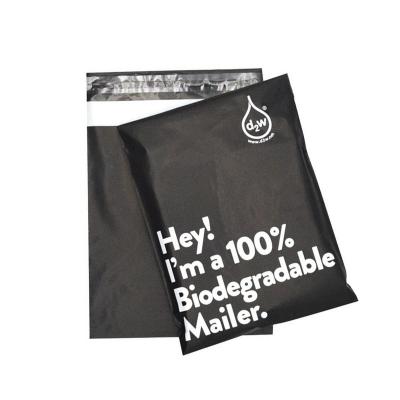 China Custom Compostable Waterproof Black Mailing Bag Small Bubble Envelope Mailing Bag With Handle for sale