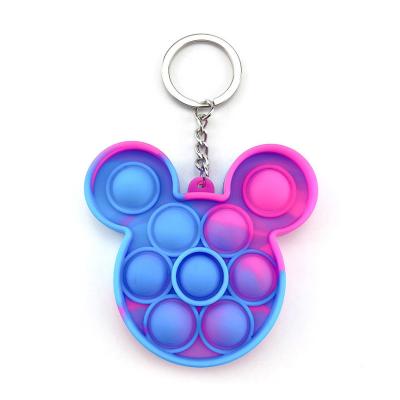 China Key Chain Mickey Mouse Metal Keychain New Portable Creative Metal Keyring For Engraving for sale