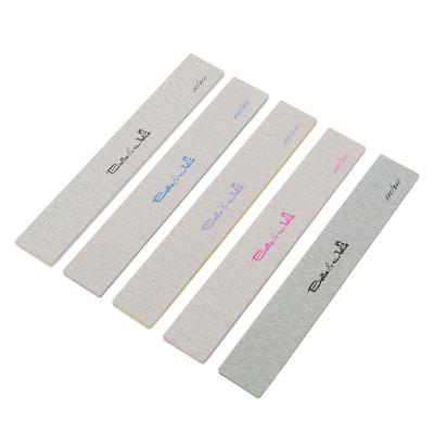 China Good quality eco-friendly professional 80 100 150 180 240 custom logo rectangle shape zebra nail file for sale