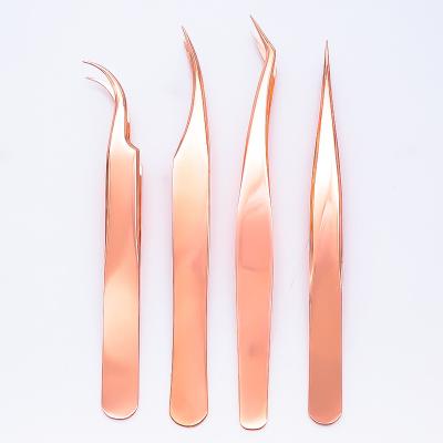 China Pro-Right Types All Curve Lash Eyelashtweezer Las Extention Tweezers Laah Eyelash Extension Tweezers Eyelahes for sale