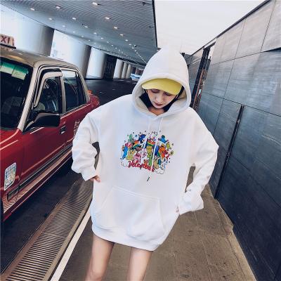 China New Arrival Street Wear Cartoon Graffiti Hoodies Anti-wrinkle Women Outdoor Graphic Pattern Casual Graffiti Hoodies for sale