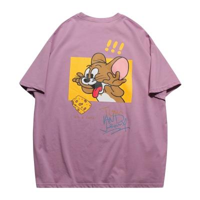 China Brand direct short-sleeved wild five-point sleeve hip-hop summer T-shirt Anti-wrinkle factory supply loose T-shirt for sale