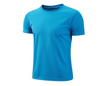 China Custom Made Polyester Plain Ultra Soft Spandex Anti-Wrinkle Blank White Sleeve Sport T-Shirts Short Men's T-Shirts for sale