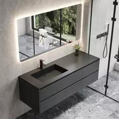 China Traditional Luxury Custom Made Luxury Ready Made Mirror Set Mirror Ogrand Sink Bathroom Cabinet Wooden Wall Mounted Modern Vanity for sale