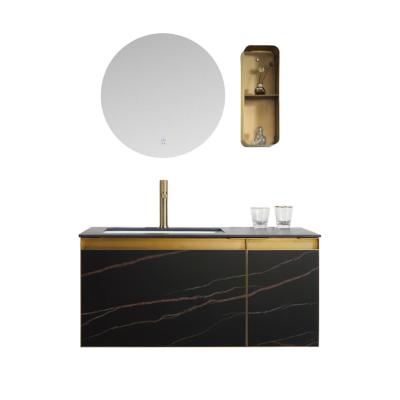 China ogrand luxury products traditional all wall-hung bathroom cabinet with bathroom sink cabinets furniture with mirror vanity for sale