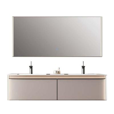 China Traditional Waterproof Modern Small Mirror Vanity Set Bathroom Vanity Faucet Wall Mounted Aluminum Cabinet With Sink for sale