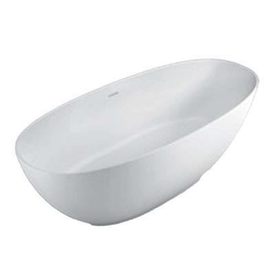 China Modern Custom Made Luxury Fake Free Standing Bathtub Artificial White Marble Acrylic Resin Stone Bathtub Solid Outdoor Bathtub for sale