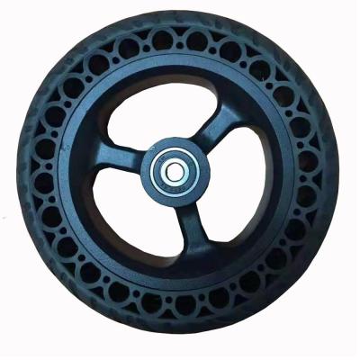 China 8 Inch Elastic TPR Elastic Non-pneumatic Self Balancing Scooter Wheel for sale