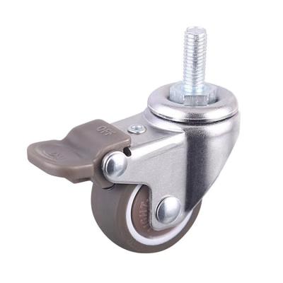 China Rigid High Elasticity Light Duty Tread Caster Wheel for sale