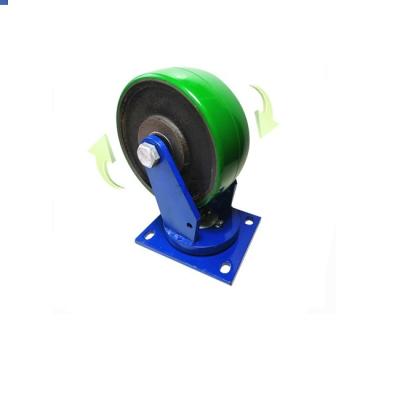 China PIVOT 8 Inch 2 Ton Heavy Duty Caster Wheels Caster Wheels Center Unit With 6205 Bearing for sale