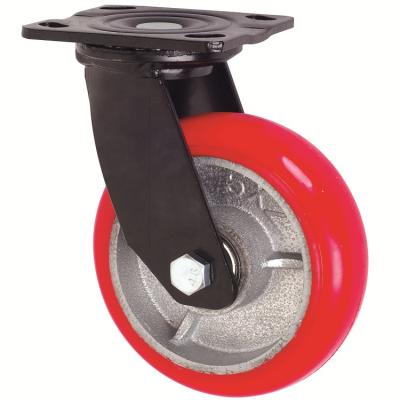 China Heavy Duty 6 Inch PIVOT Load 500kgs Plate Swivel Motorized Caster Wheels for sale