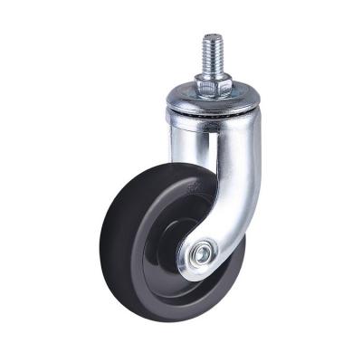 China Furniture Caster 60x18mm Threaded Screw Swivel Rollerblade Office Chair Caster Wheels for sale