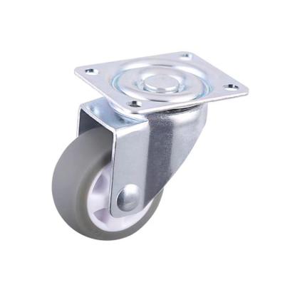 China SWIVEL Sliding Silent Axle Tape Plate Swivel 1.5 Inch Caster Wheel for sale