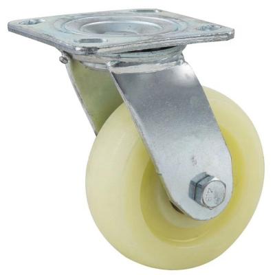 China Rigid High Quality Threaded Screw Supermarket Trolley Wheels for sale