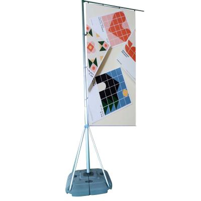 China Outdoor advertising display street promotion telescoping flag 3M,5M,7M water injection base flag pole for big event for sale