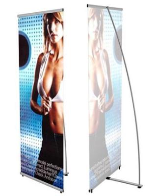 China Collapsible Tension L Banner Stand for sale