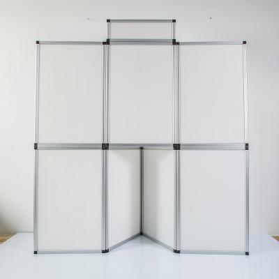 China Folding Fabric Panel Kit Portable Trade Show Display Aluminum Framed Folding Board for sale